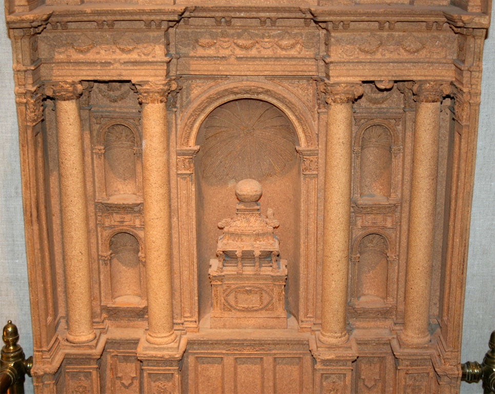 19th Century Unusual Cork Architectural Model