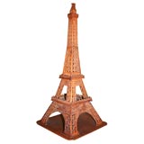 Carved Wood Representation of Eiffel Tower