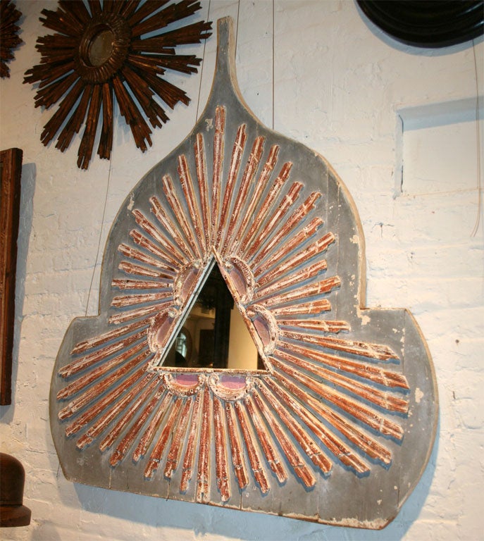 English 19th Century "Royal Pavillion" Style Painted Mirror