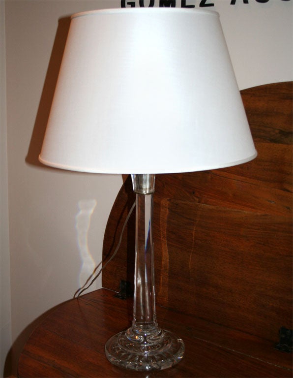 Crystal Column Table Lamp