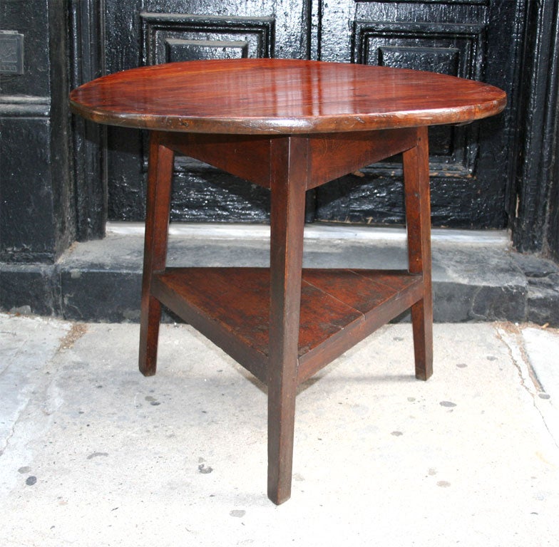 Good Scale 18th c. English Pine Cricket Table
