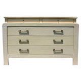 Springer Style Linen Wrapped Credenza
