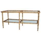 faux bamboo Sofa table