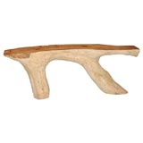 Two Legged Wood Console Table