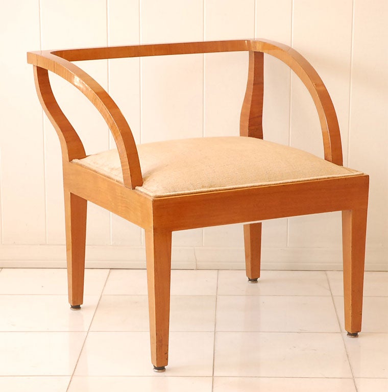 Square Art Deco Armchair