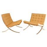 Mies Barcelona chairs - Early Knoll version