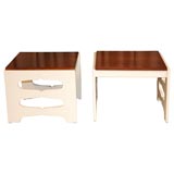Pair Of Brown-Saltman Tables by John Cadwell