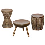 Brass Drum Stools