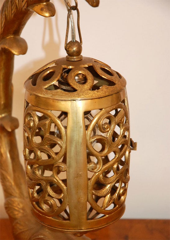 Italian Brass Koi Lantern 2