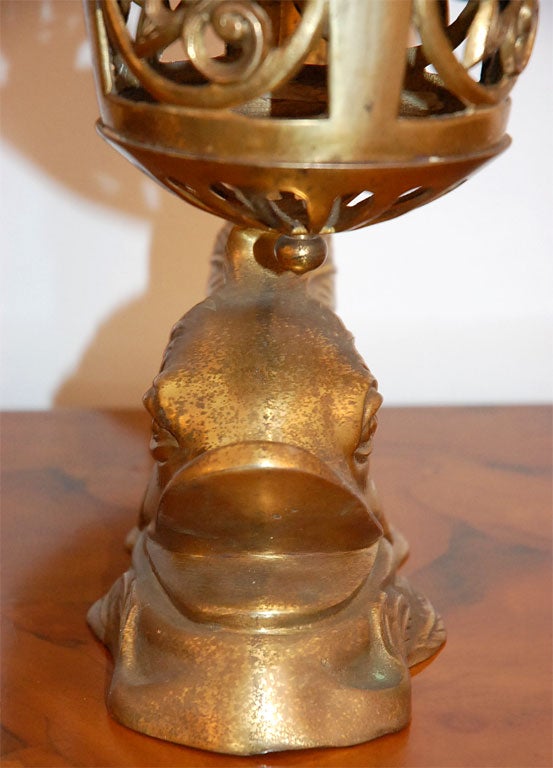 Italian Brass Koi Lantern 5