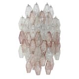Large Pink and White Venini Wall Sconce