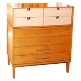Vintage Milo Baughman for Murray Furniture Co two piece chest of drawers