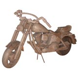 Vintage Full Scale Wooden Harley Davidson