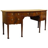 Antique Mahogany Bowfront Sideboard with Serpentine Apron, c. 1780