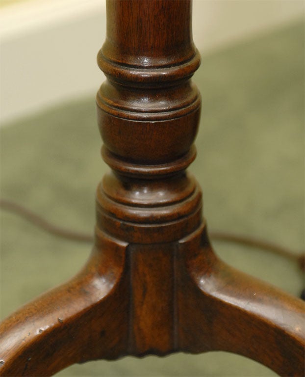 18th Century and Earlier George III Mahogany Tripod Table For Sale