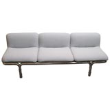 Luxe Modern Chrome 3 Seat Sofa