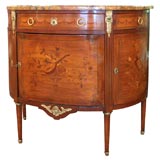 Finest quality antique French demi-lune commode