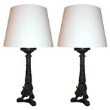Pair of Paw Feet Lamps