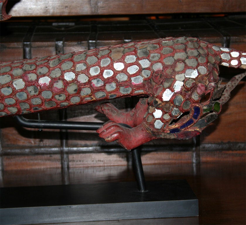 Wood A Burmese Dragon Mandalay period