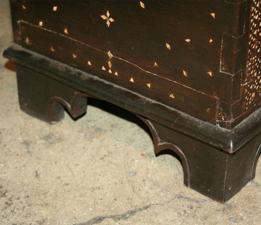 A  west Java Dowry Chest with inlay & metal studs. 1
