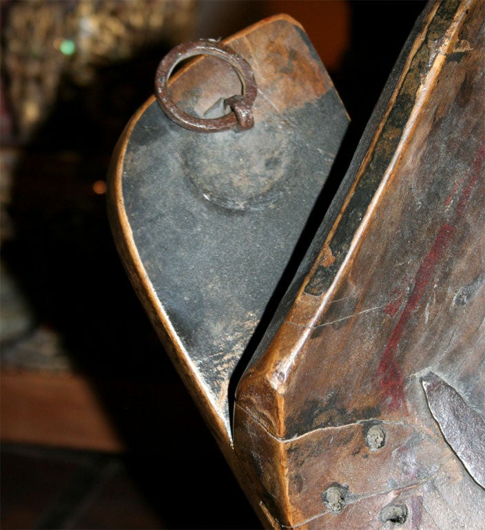 A Chinese horse saddle on a stand at 1stDibs