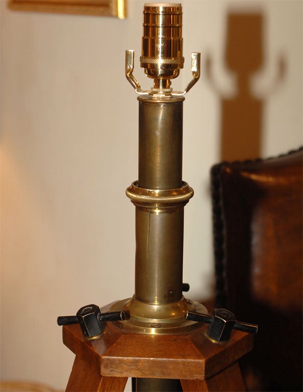 Surveyor Tripod Lamp In Excellent Condition In San Francisco, CA