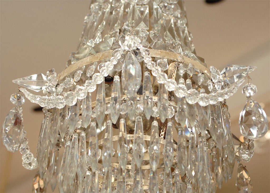 French Crystal Pendant Chandelier 1