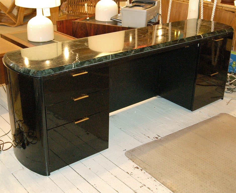 Desk & Credenza attributed to Roger Sprunger