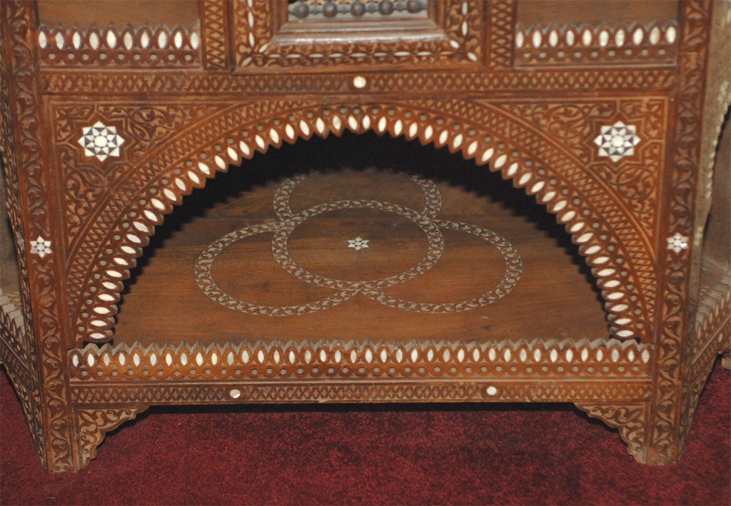 moroccan corner cabinet