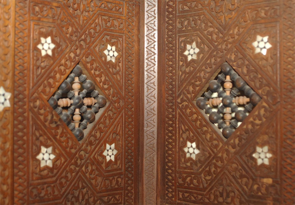 Syrian or Moroccan Arabesque Style Corner Cabinet 1