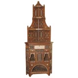 Syrian or Moroccan Arabesque Style Corner Cabinet