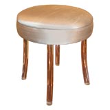 Hollywood Lucite Vanity Stool with Swivel Seat