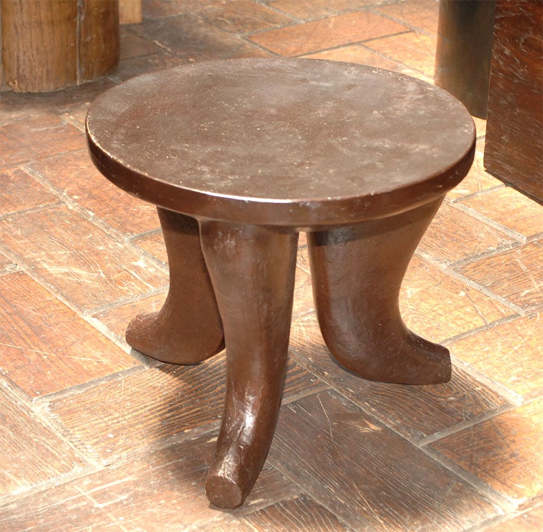 JRM Studio Bronze Africa Side Table/Stool (Ref# BR232)