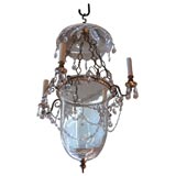 Antique Glass Belljar Lantern