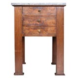 Petite Burl Walnut Table