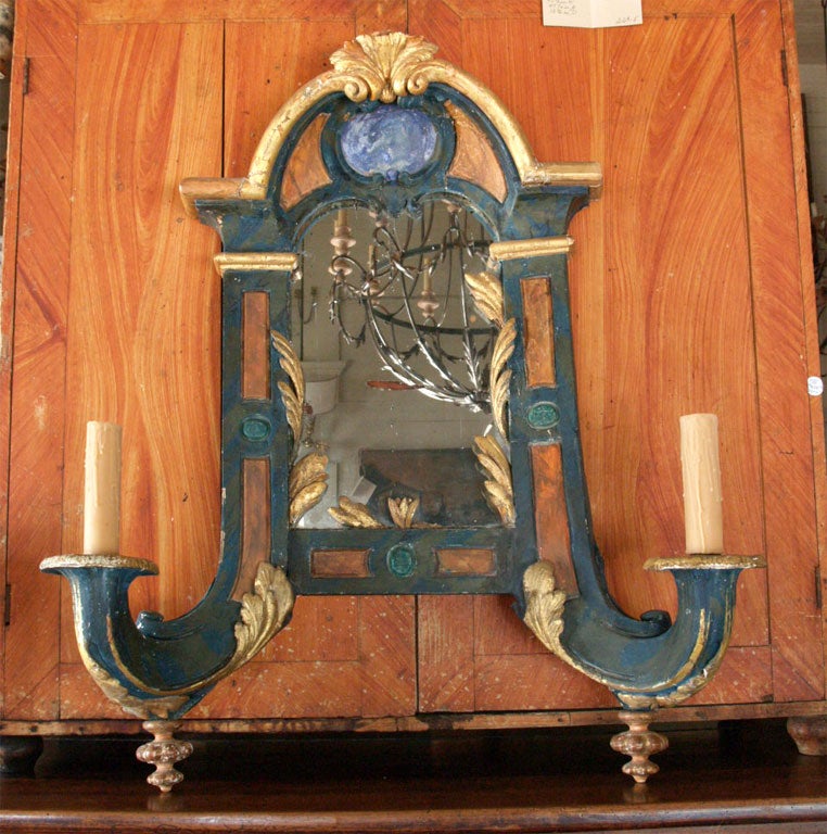 Italian Mirrored Sconce