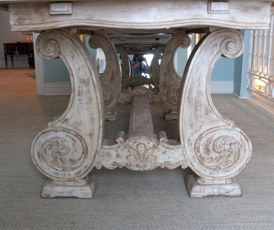 pickled oak dining table