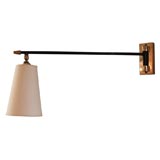 French 1950s Swing-Arm Wall Lamp