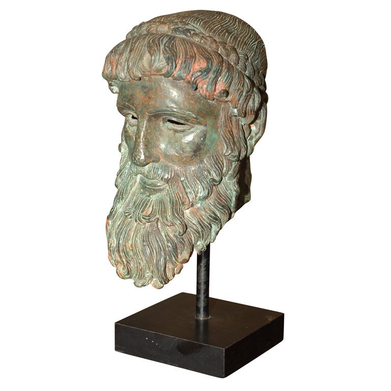 Bronze Head of Philosopher