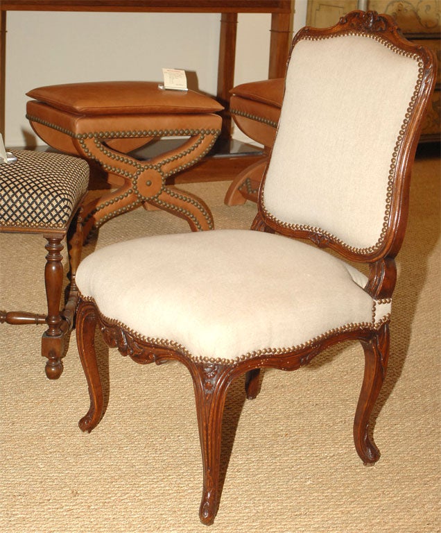 Pair Louis XV Chairs For Sale 1