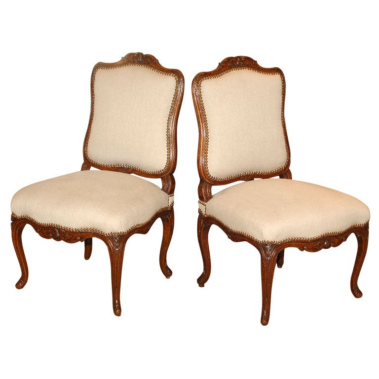 Pair Louis XV Chairs For Sale