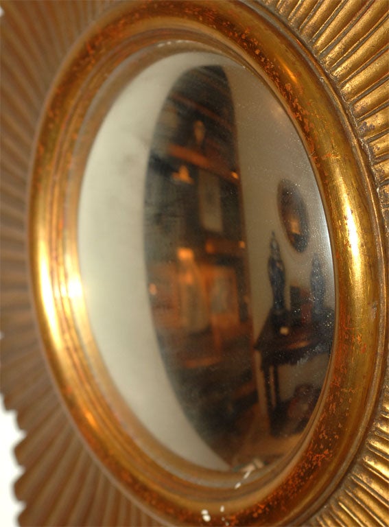 20th Century Giltwood Art-Deco Sunburst Mirror