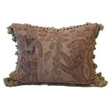 Elizabethan Figure & Lion Aubusson Pillow