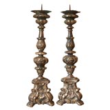 Italian silverleaf Alter candlesticks