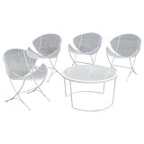 Set 4 Woodard Iron Chairs & Table  SALE 25% OFF