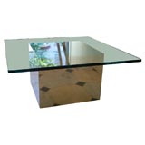 Glass and Chrome Coffee Table