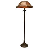 Antique Floor Lamp with Octagonal Mica Shade