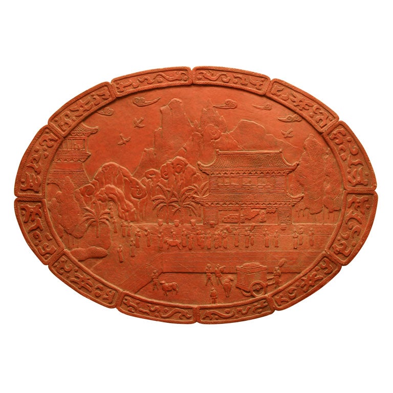 Oval Chinese Plaque