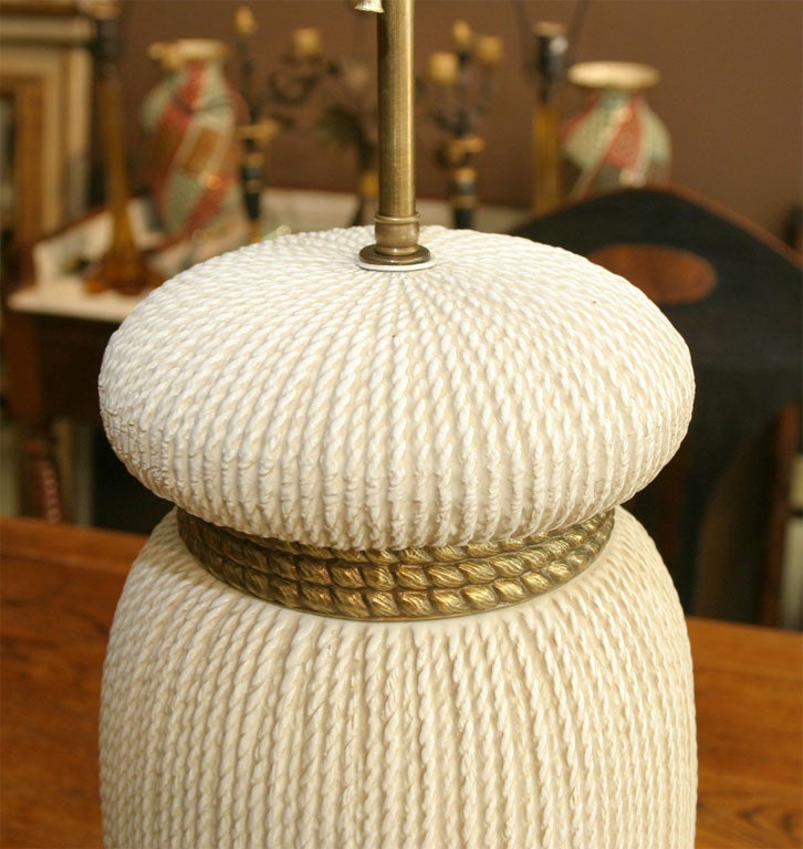 Mid-20th Century Tassel Lamp