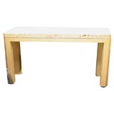 Fossil Stone- topped Limed oak Console